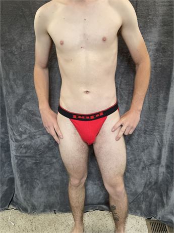 Papi Red and Black Jockstrap