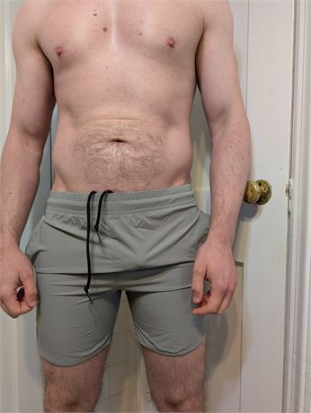 "Jockmail" Unlined Gym Shorts.