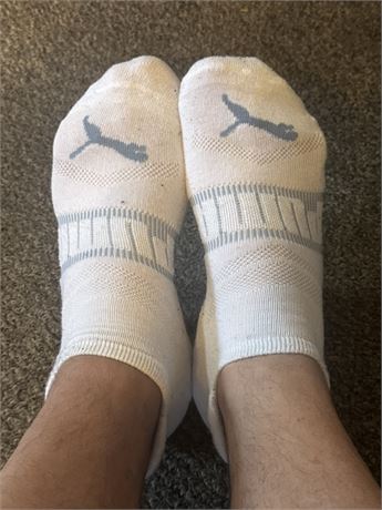 Men’s White PUMA Ankle Socks