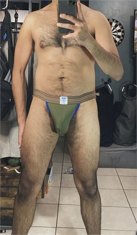 Mesh green bike jock