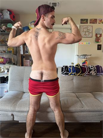 Adj Otter’s Workout Shorts -Red