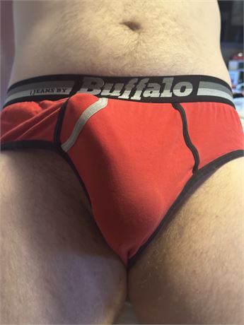 Wearing my daddy’s briefs!