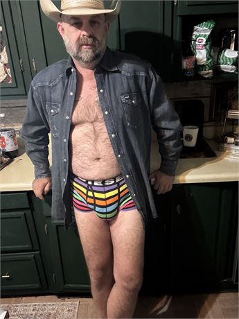 Mens Rainbow Striped Diesel Trunks