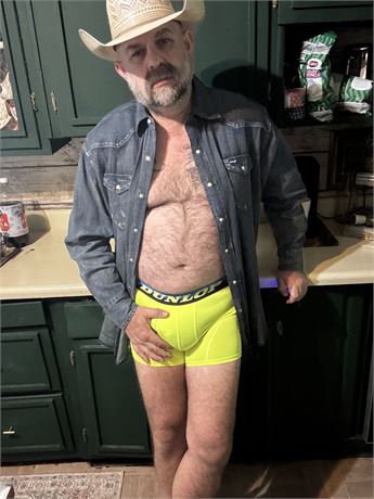 Mens Neon Yellow Performance Boxer Brief