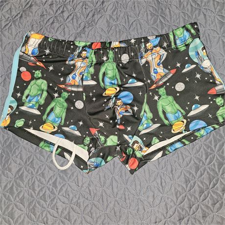 GALACTIC THEME SWIM TRUNKS